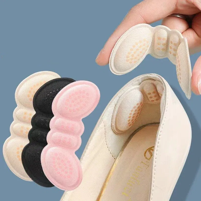 Color: GRAY, Ships From: CHINA - 2/4/6PCS Women Insoles Shoes High Heel Pad Adjust Size Adhesive Heels Pads Liner Grips Protector Sticker Pain Relief Foot Care