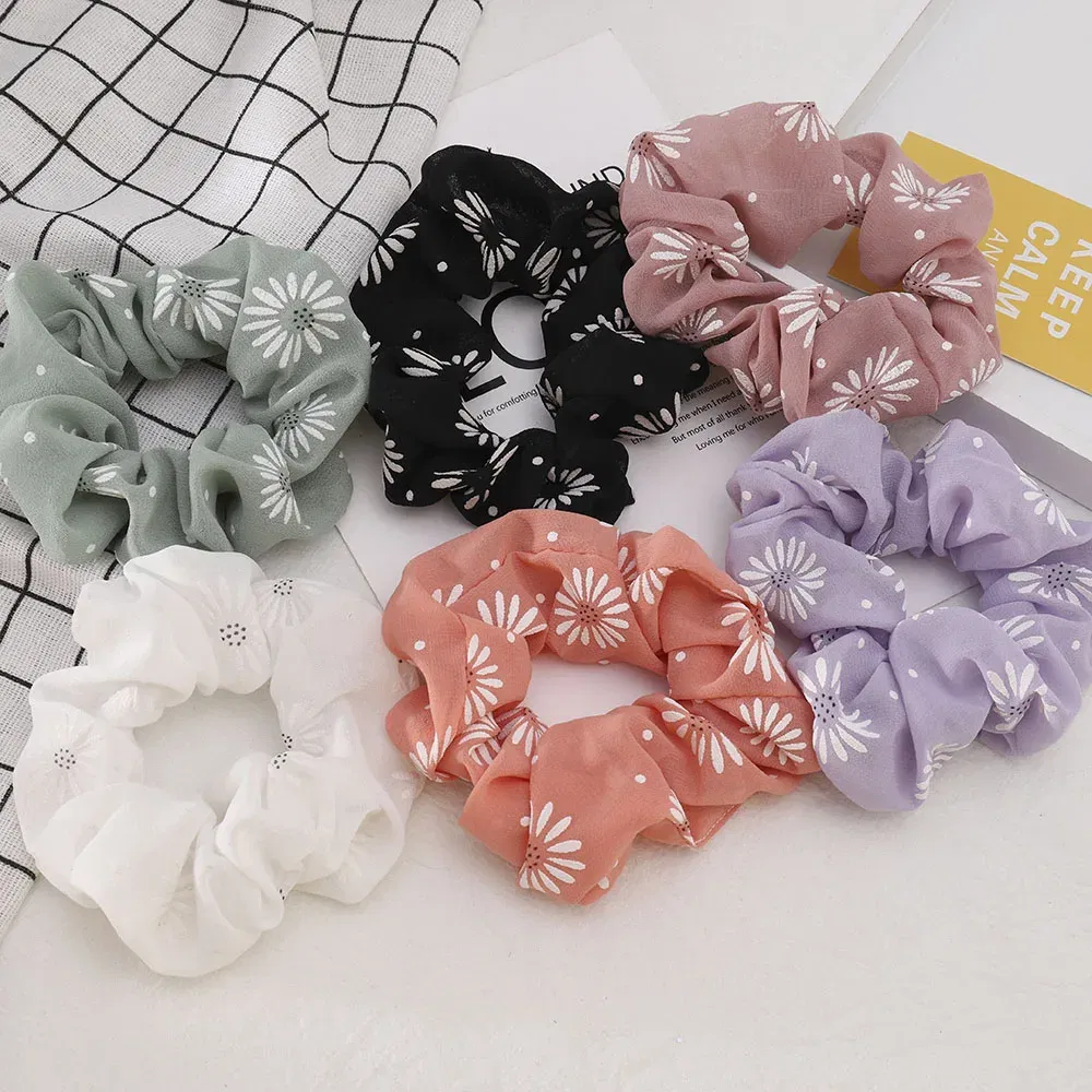 Color: green - Elastic Hair Bands Pure Color Rubber Band Hair Accessories 2022 Gum For Hair Ponytail Rubber Bands Holder Casual Home Headdress