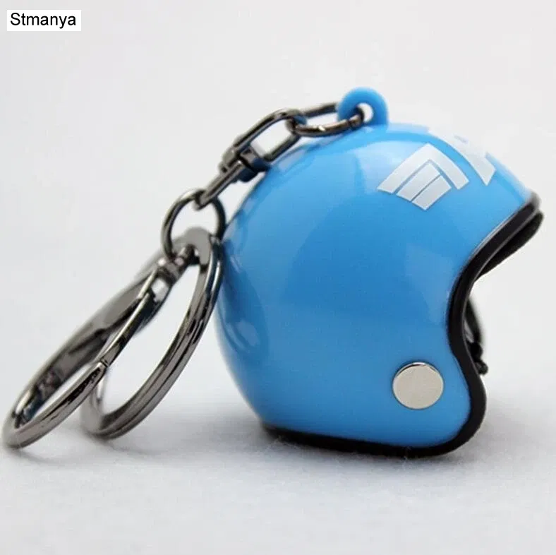 Color: Brown - New Motorcycle Helmets Key chain Women men Cute Safety Helmet Car Keychain Bags Hot Key Ring gift Jewelry wholesale 17022