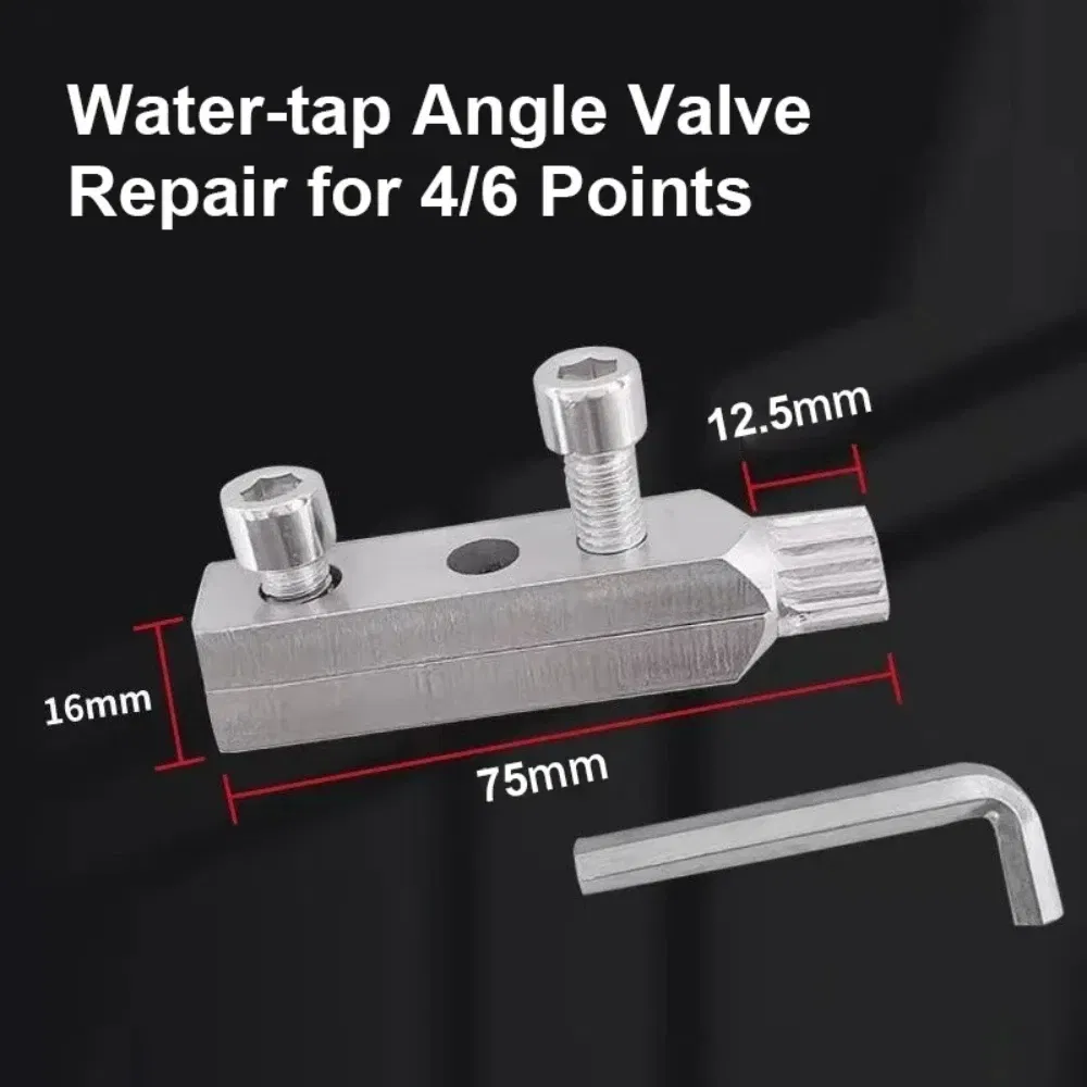 Broken wire extractor Threading Tools Tap Screw Remover Water-tap Angle Valve Repair for 4/6 Points Bolt Extractor Plumbing tool