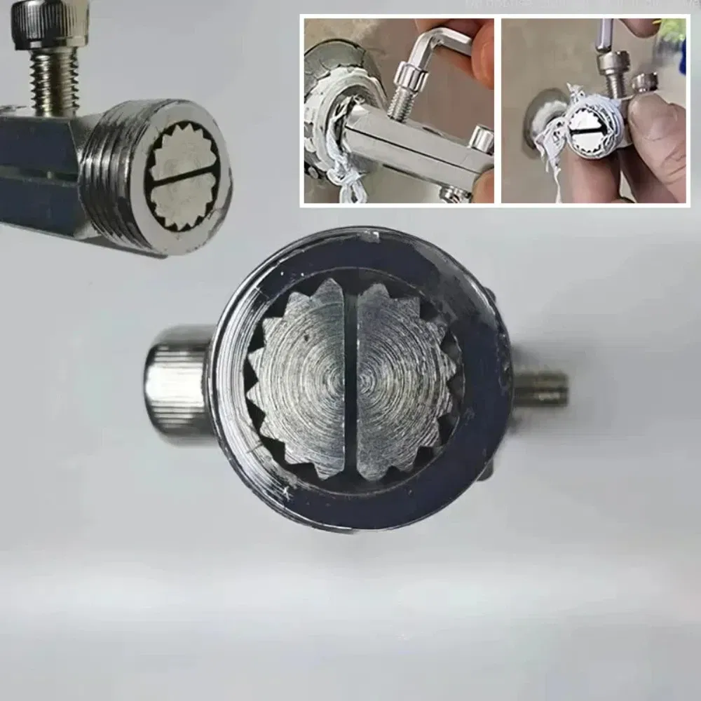 Broken wire extractor Threading Tools Tap Screw Remover Water-tap Angle Valve Repair for 4/6 Points Bolt Extractor Plumbing tool