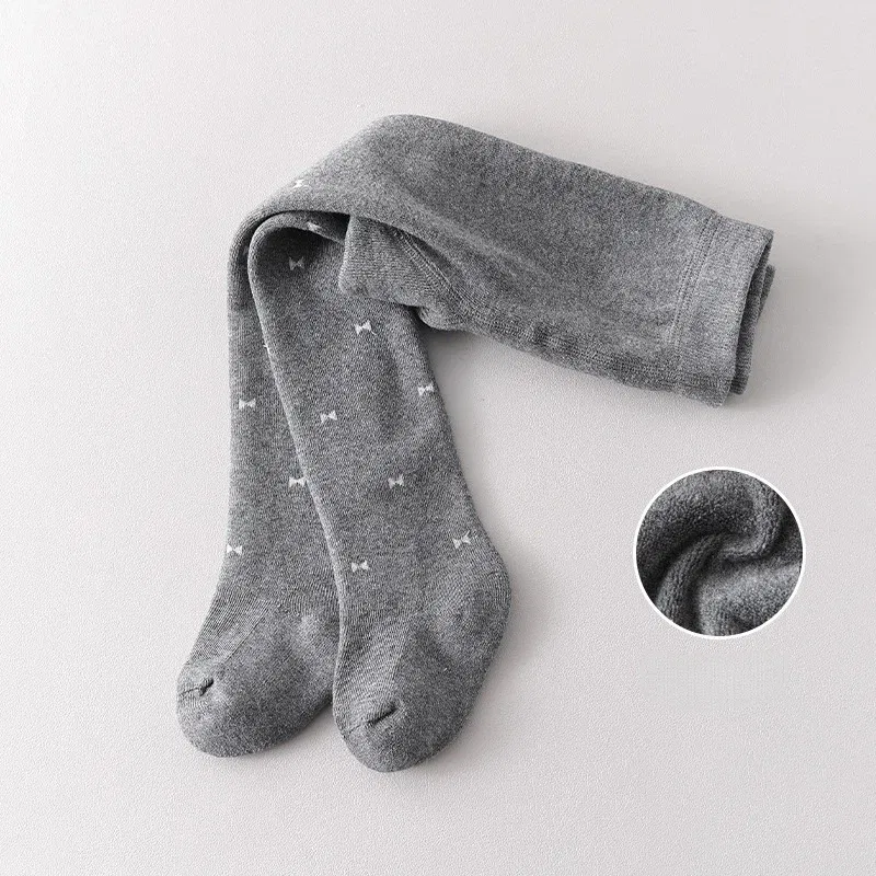 Color: black, Kid Size: 3M - Autumn Winter Thickened Baby Pantyhose A-class Girl Stocking Infant Toddler Knit Tights Cute Print High Waist Overall Legging