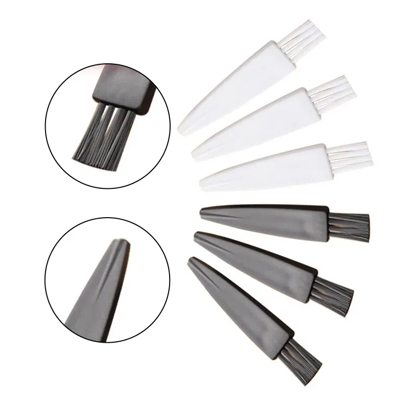 Color: black - 20pcs Mini Brushes Cleaning Dust Remover Anti Static Nylon Bristles PP Handle Portable Tool PC Keyboards Phone Electronic Device