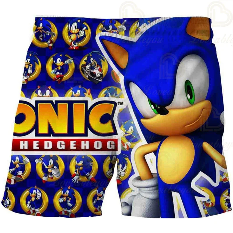 Color: Red, Kid Size: 4 - New Anime Kids Sonic Shorts Fashion Boys Girls Clothes Harajuku Cute Baby Cartoon Casual Summer Boy Boy Beach Pants