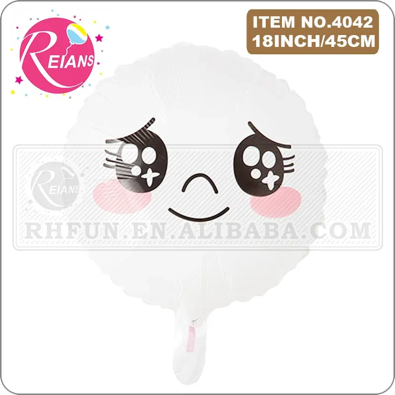 Color: Deep Sapphire - Cartoon Animal round shape Cute Bear Friend Balloon Rabbit For Children Birthday Party Baby Shower Supplies ballon baloon globos