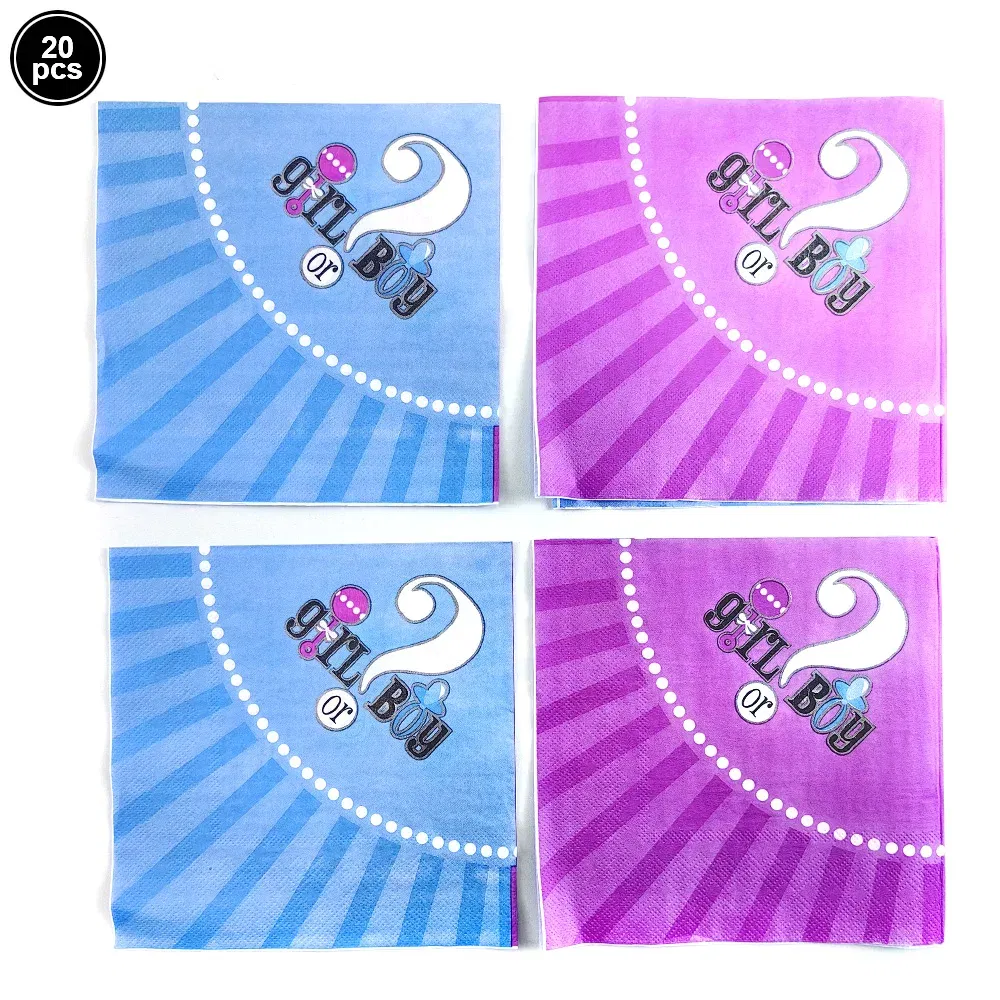 Color: Light Grey - Gender Reveal Party Decorations Disposable Tableware Plates Cups Napkins Tablecloth Boy Girl Balloon Fringe Curtain