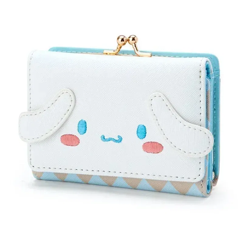 Color: Yellow - Hello Kitty Coin Purse Creative Small Wallet Wholesale Mini Purses My Melody Kuromi Keychain Wallet Lipstick Purse Kawaii Clutch