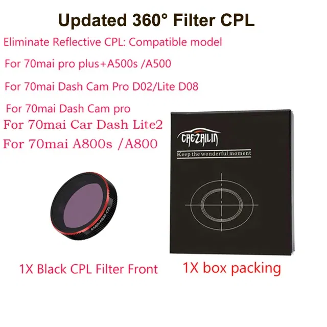 Color Name: black - For 70mai Dash Cam Pro plus + A500S LIE2 A200 Dash Cam Film and Static Stickers for 70mai A500S / LIE2 A200 Dash Cam Mount