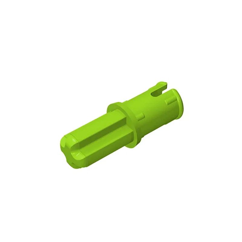 Color: Bright Light Yellow - Gobricks 10PCS Bricks Technical Axle 1 with Pin with Friction Ridges Lengthwise Compatible With 43093 Pieces of Toys Parts