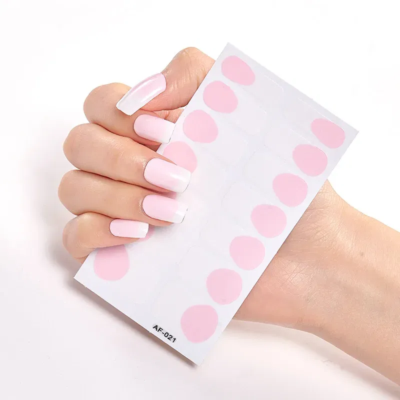 Color: Black with White - Solid Colors And Creative Nail Art Decals Plain Stickers Minimalist Design Self Adhesive Designed Nail Tape Nail Strips