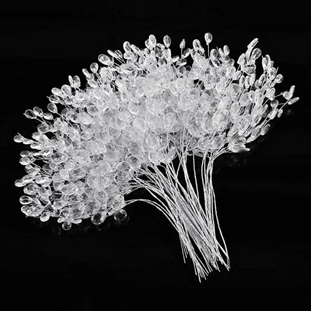 Beautiful Twigs DIY Water Drop For Home Wedding Party Crystal Bud Branches Artificial Bouquet Craft Decoration Crystal Flower