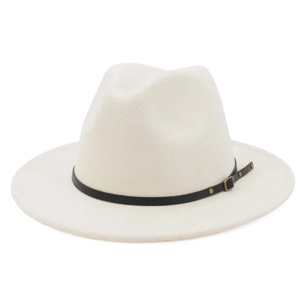 Color: army green, Size: M - Classic British Fedora Hat Men Women Imitation Woolen Winter Felt Hats Fashion Jazz Hat Chapeau Wholesale