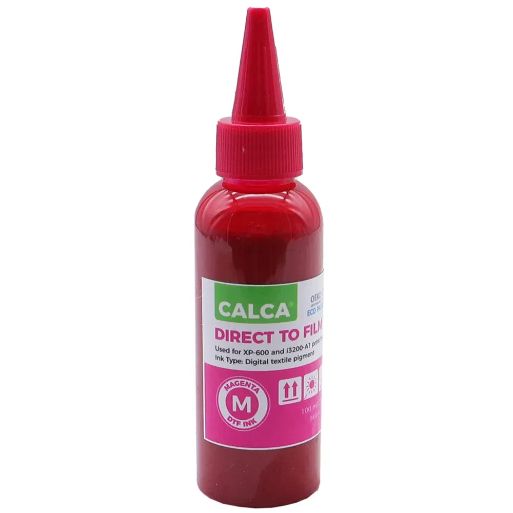 Ships From: CHINA - CALCA DTF Inks One set (4 x 100ml CYMK + 1 x 500ml W) Direct to Transfer Film Ink for L1800 Printheads DTF Printer US Stock
