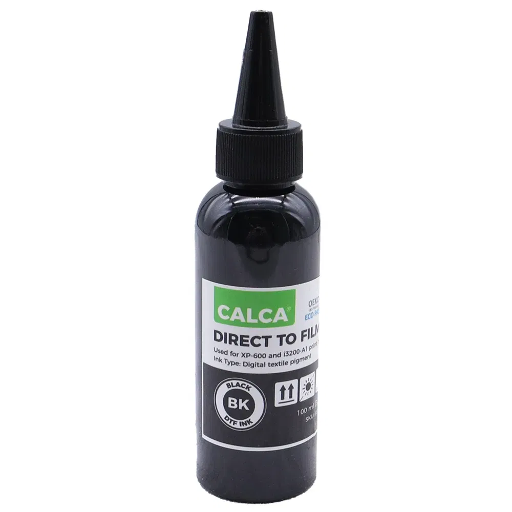 Ships From: CHINA - CALCA DTF Inks One set (4 x 100ml CYMK + 1 x 500ml W) Direct to Transfer Film Ink for L1800 Printheads DTF Printer US Stock