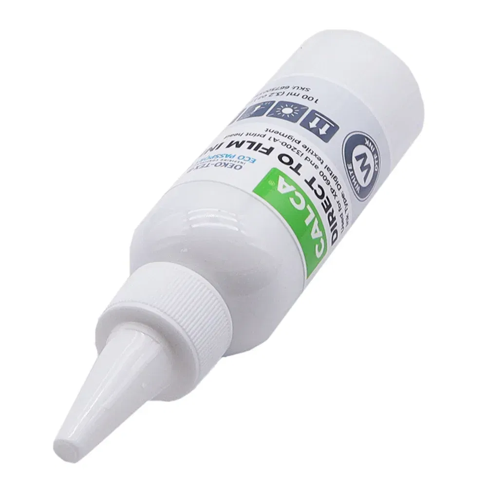 Ships From: CHINA - CALCA DTF Inks One set (4 x 100ml CYMK + 1 x 500ml W) Direct to Transfer Film Ink for L1800 Printheads DTF Printer US Stock