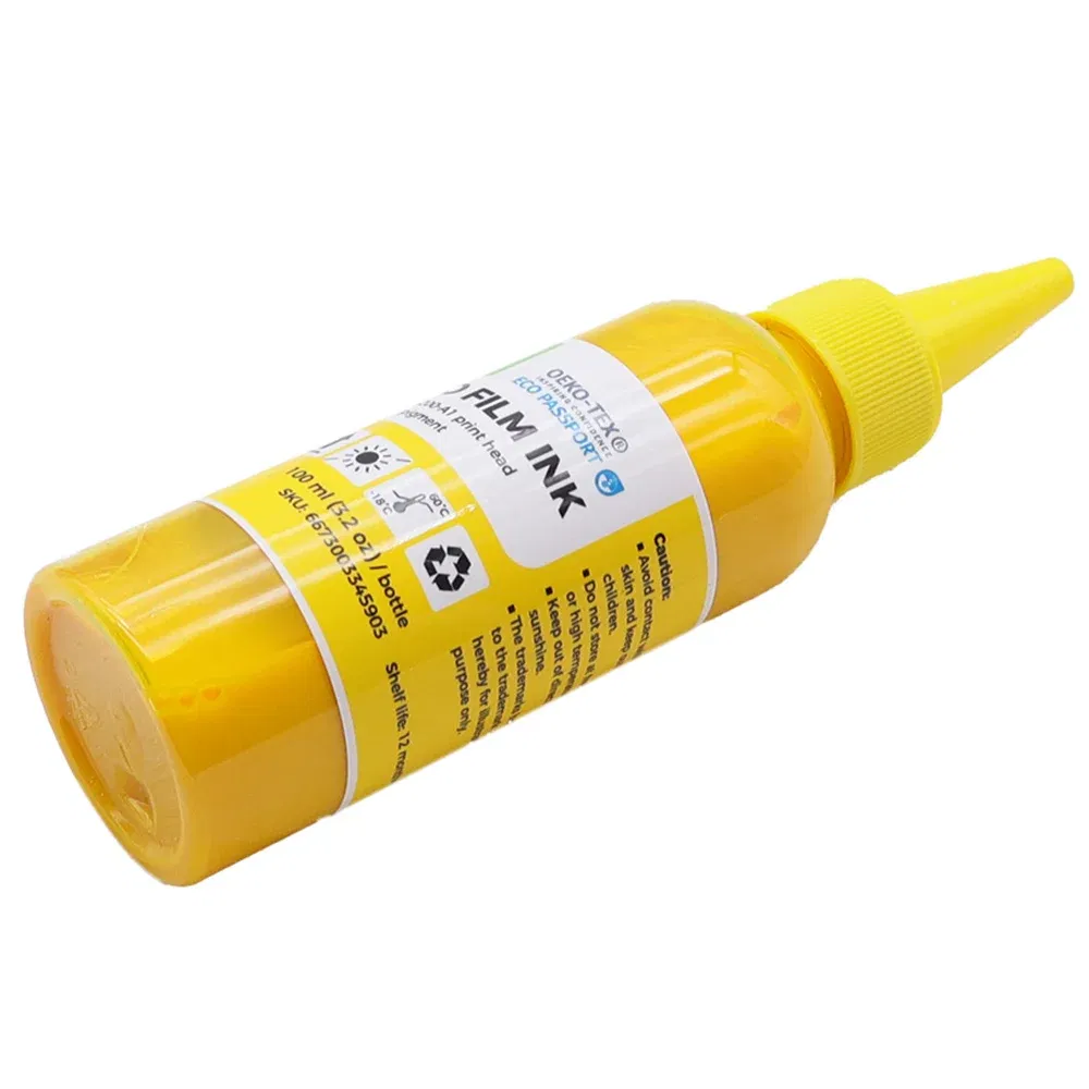 Ships From: CHINA - CALCA DTF Inks One set (4 x 100ml CYMK + 1 x 500ml W) Direct to Transfer Film Ink for L1800 Printheads DTF Printer US Stock