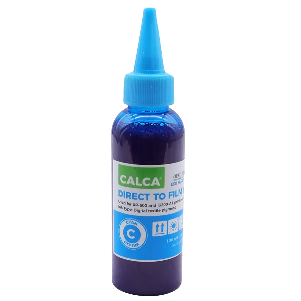Ships From: CHINA - CALCA DTF Inks One set (4 x 100ml CYMK + 1 x 500ml W) Direct to Transfer Film Ink for L1800 Printheads DTF Printer US Stock