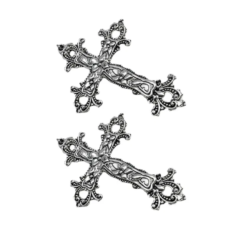 Color: Light Grey, Ships From: CHINA - Gothic  Hair Clip Punk Bangs Duckbill Clips Halloween Hair Barrettes Cosplay Hairpin Retro Hair Styling Accessories Dropshipping