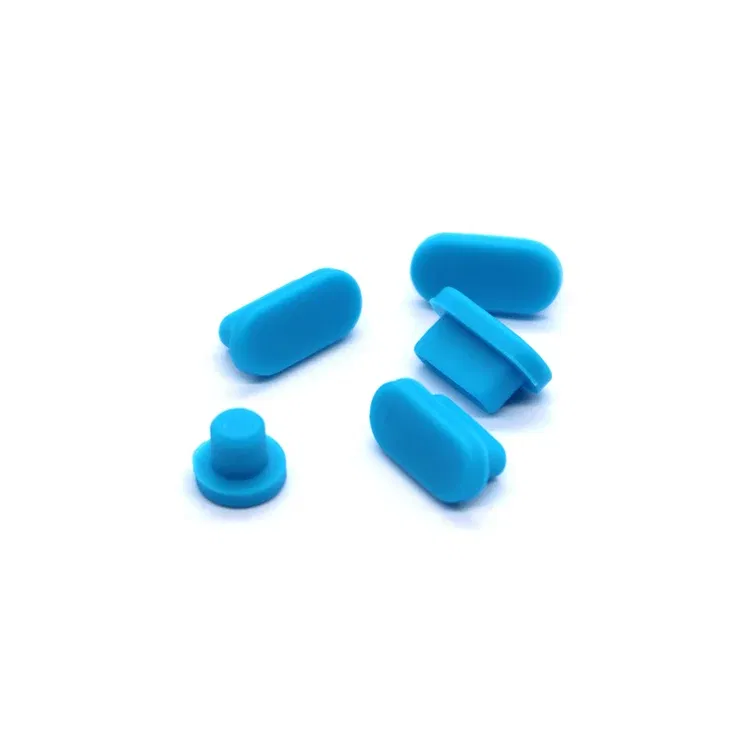 Color: Blue - 5pcs/set Silicone Data Port Anti Dustproof Plugs For MacBook Air 13 A1932 Touch Bar 13&15 Dust Plug Stopper Cover Set
