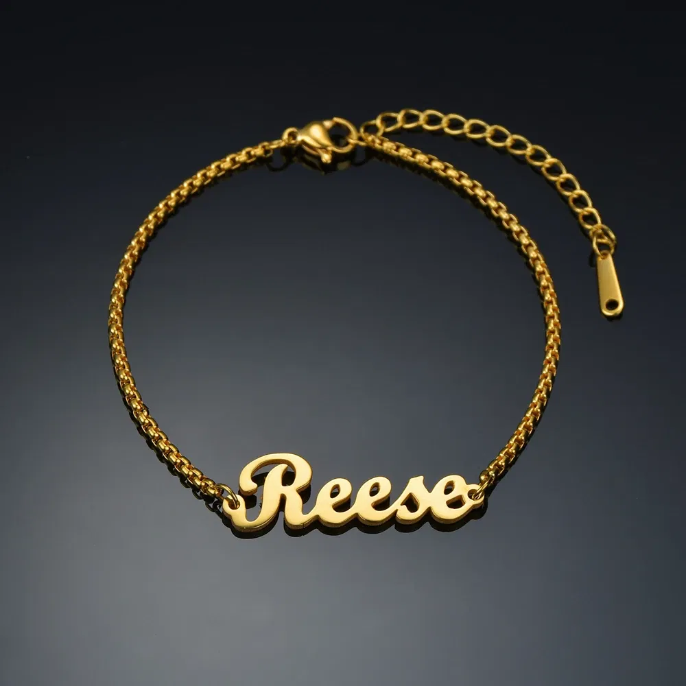 Metal Color: MULTI, Length: 17.5cm, Main Stone Color: Silver - Atoztide Personalized Custom Name Bracelet for Women Men Stainless Steel 10mm Cuban Chain Nameplate Handmade Bangle Jewelry Gift