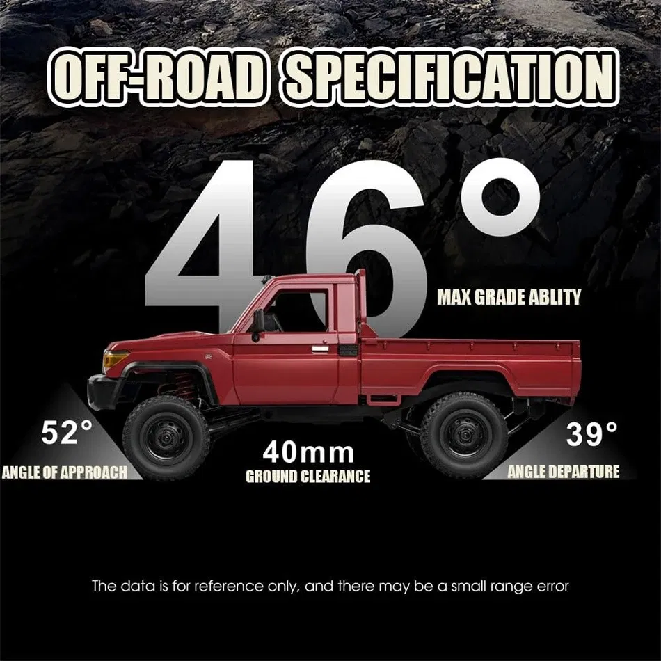 Color: Pinkish Grey - MN MODEL 1/12 4X4 Remote Control Diving Off-road Car Retro LC79 Truck Climbing All Terrain Vehicle Rock Crawler Toy for Adult