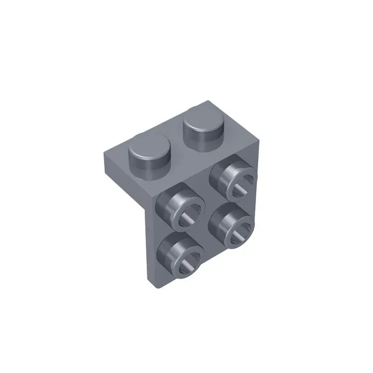 Color: light green - Gobricks GDS-641 ANGLE PLATE 1X2 / 2X2 compatible with lego 44728 21712 92411 children's toys Assembles Building Blocks