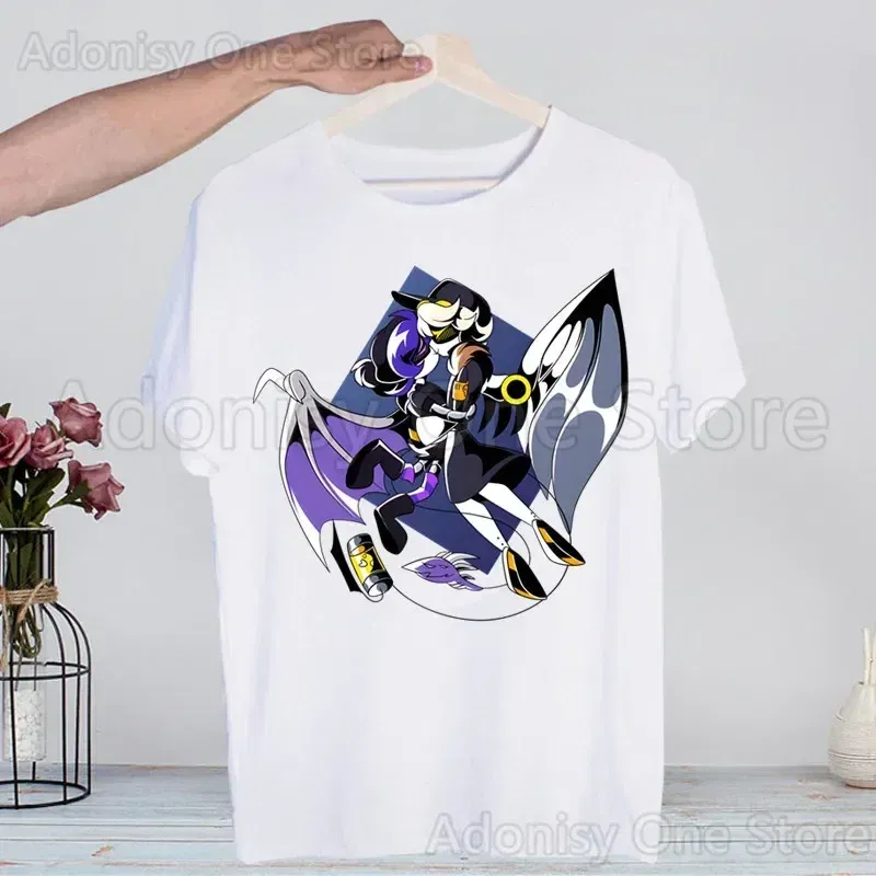 Color: SKY BLUE, Size: 4XL - Murder Drones Fashion Man Tshirt Summer Fashion T-shirt Casual White Funny Cartoon Print T-shirt Hip Pop Tops tee