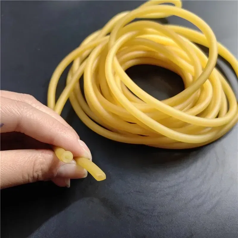 Color: Blue - Plain Colour Latex Slingshot Rubber Tube Hunting And Shooting High Elastic Accessories With A Diameter Of 2mm X 5mm/0.08 X 0.2in