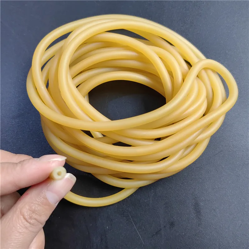 Color: Blue - Plain Colour Latex Slingshot Rubber Tube Hunting And Shooting High Elastic Accessories With A Diameter Of 2mm X 5mm/0.08 X 0.2in