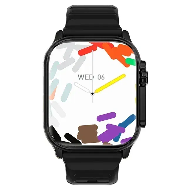 Color: black, Size: L - New Watch T900 U2 Smart Watch 49mm 2024 New NFC Men Women GPS Track Bluetooth Call BT Music Games Wireless Charging Smartwatch