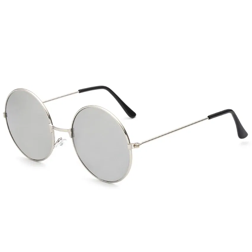 Lenses Color: Gradient Gray, Frame Color: other - FOENIXSONG Fashion Sunglasses for Women Men  Pilot Round Gradient Mirror Women's Glasses Oculos Lentes Gafas De Sol