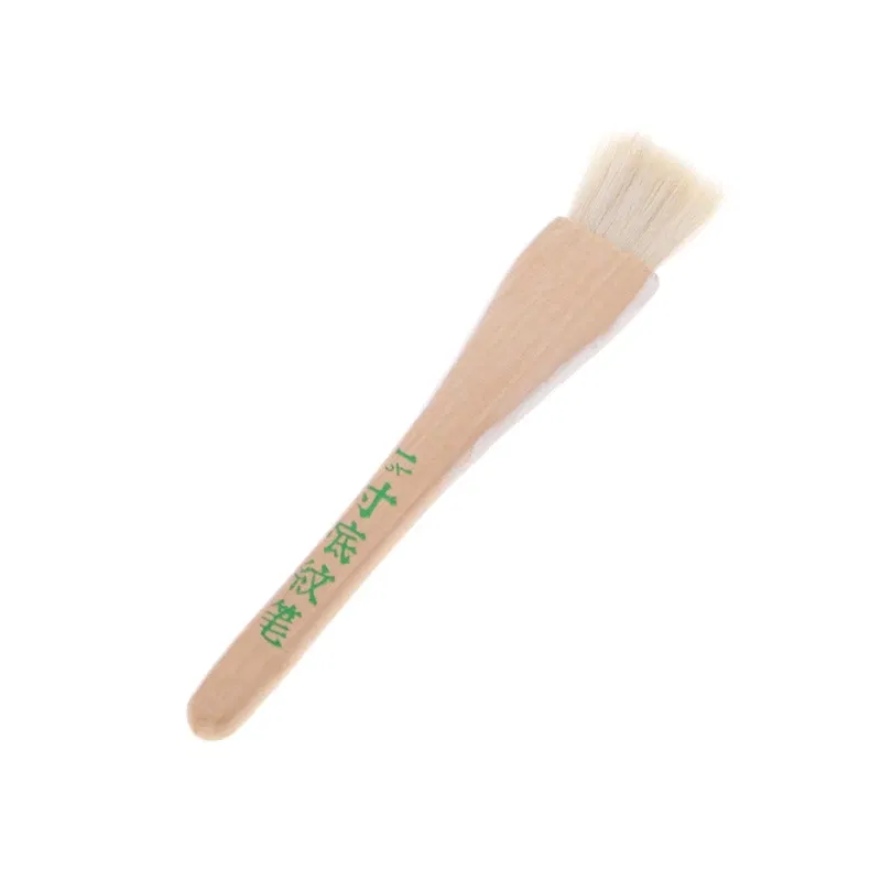 Color: Red - Goat Hair Paint Brush Ceramic Pottery Painting with Handle Drawing Brush for Teacher Students Painting Course Teaching