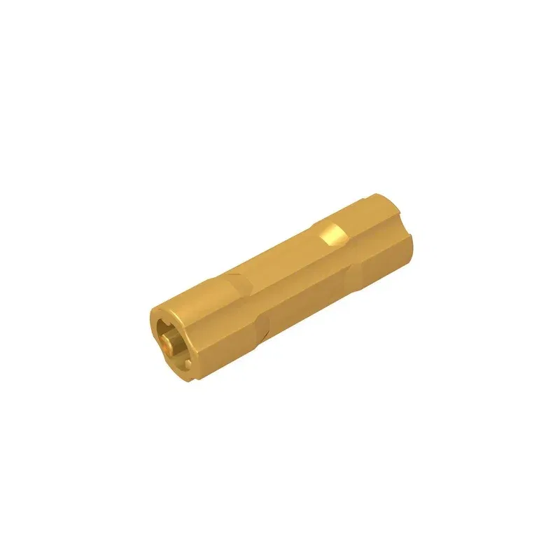 Color: Yellow - Gobricks GDS-1145 Technical, Axle Connector 3L compatible with lego 26287 children's DIY Educational Building Blocks Technical