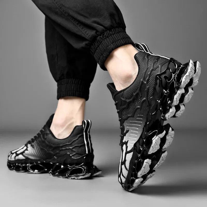 Color: Blue, Shoe Size: 46 - men shoes Sneakers Male tenis Luxury shoes Mens casual Shoes Trainer Race off white Shoes fashion loafers running Shoes for men