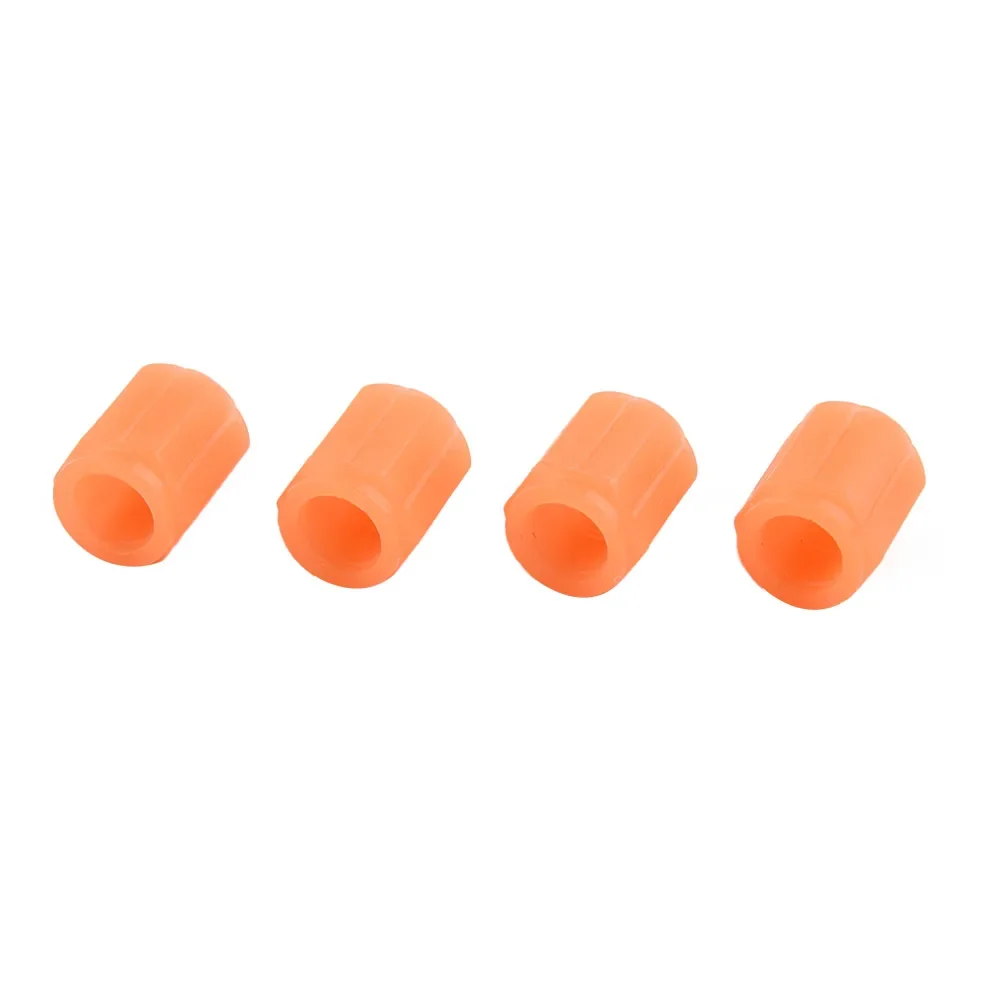Color: MULTI, Ships From: CHINA - 4 PCS/Set Valve Covers Yellow Blue High-quality Luminous Bike Tire Valve Stem Cap Car Tire Valve Cap Orange Pink