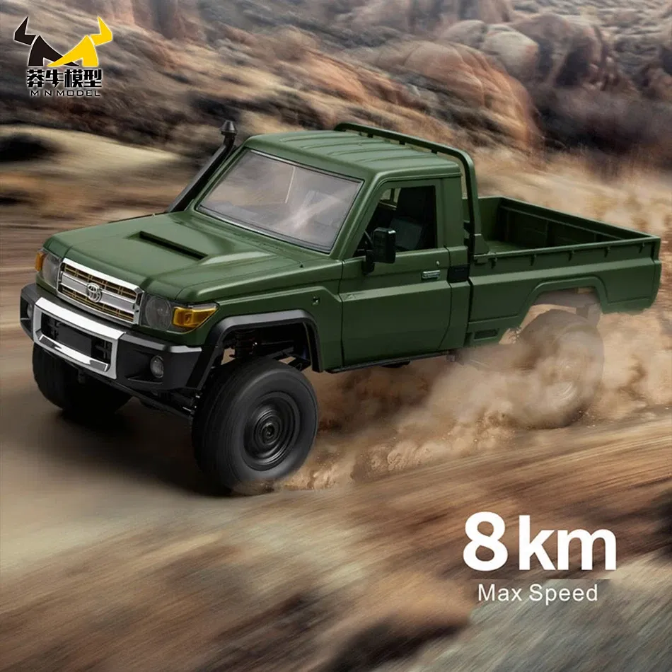 Color: Chocolate - MN MODEL 1/12 4x4 2.4G Remote Control Climbing Car Professional LC79 Truck Off-road Vehicle Rock Crawler All Terrain Pickup Toy