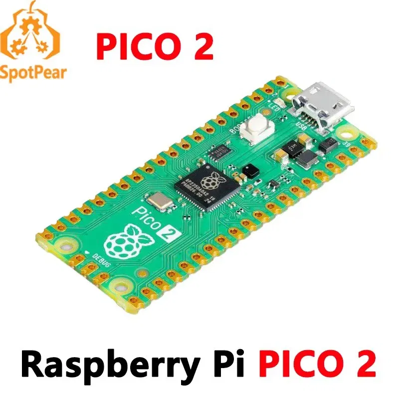 Color: Blue - Raspberry Pi Pico 2 RP2350 Pico2 Optional Pico2W 2 W ARM Cortex-M33 And RISC-V Hazard3 520KByte 4MByte QSPI Flash