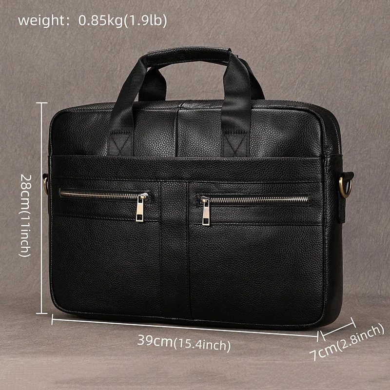 Color: Blue, Ships From: CHINA - Newsbirds Leather Men Briefcase Doctor Layer Business Man Laptop Bag 15 6 inches Genuine Leather Computer Bags Men Male Tote Bag