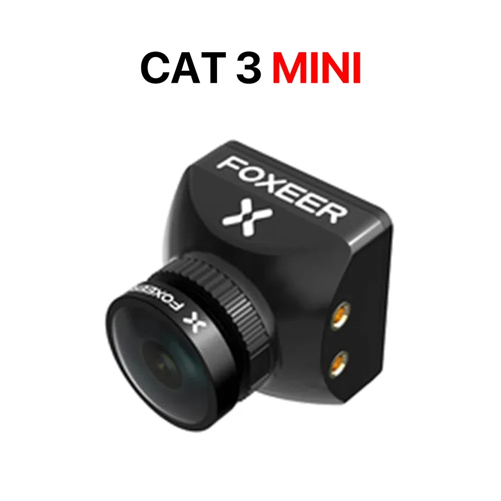 Color: WHITE - Foxeer Cat 3 Micro Mini FPV Camera Low Latency Low Noise 1200TVL 0.00001Lux FPV Night Camera 2.1mm PAL/NTSC For RC Racing Drone