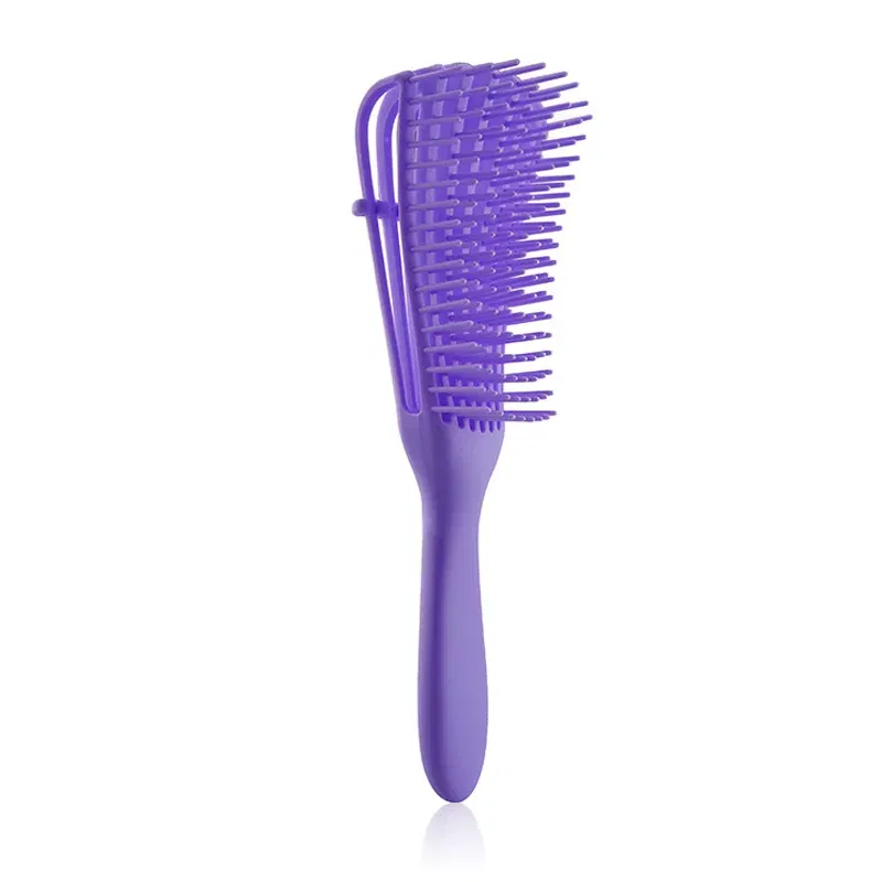 Color: Red - Fluffy Scalp Massage Comb Multi-function Octopus Comb Hairstyle Smooth Hair Ribs Suitable for Curly Hair Brush Hair Styling Tool