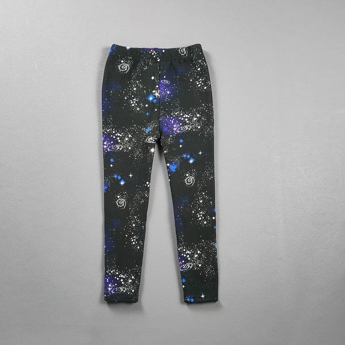 Color: SKY BLUE, Kid Size: 3T - 2-11Y Girls' Pants Autumn and Winter Slim Fit Warm Bottom Pants Thickened Velvet Printed Children's Pants Baby Casual Pants
