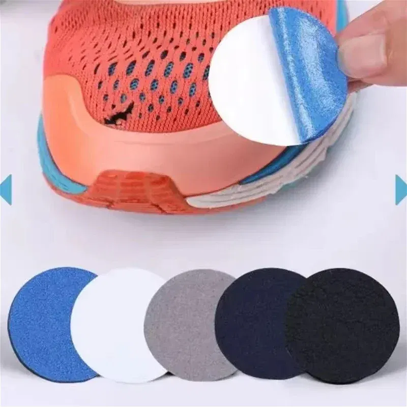 Color: Brown - 6pcs Heel Wear Repair Shoe Patch Stickers Unisex Anti-Wear Heel Protector Adhesive Patch Repair Shoes Heel Sneakers Protector