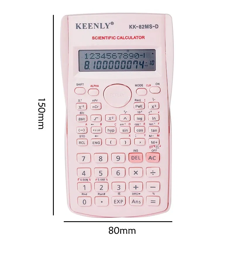 Color: Yellow - Multifunctional Scientific Calculator Student Simple Portable Big Screen Function Calculator Stationery School Office Supplies