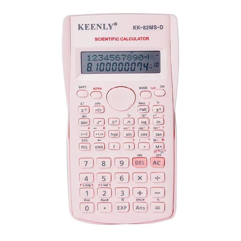 Color: Yellow - Multifunctional Scientific Calculator Student Simple Portable Big Screen Function Calculator Stationery School Office Supplies