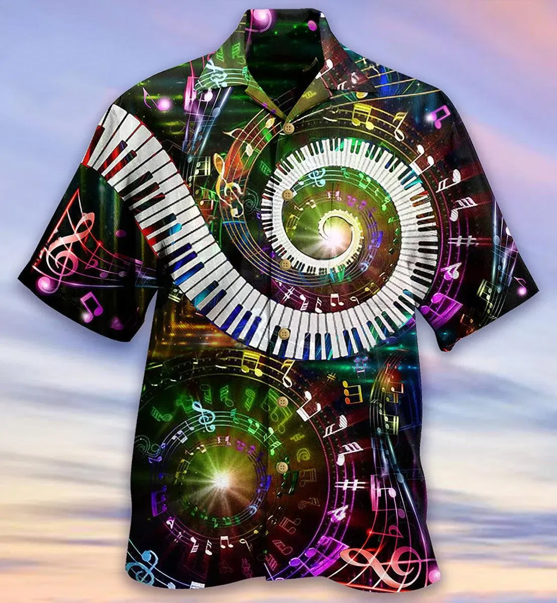 Color: GRAY, Size: 4XL - 2023 Men's Hawaiian Shirts Party Beer Harajuku Oversized Shirt Fashion Printed Short-sleeved Beach Top Tee Men's Clothing Camisa