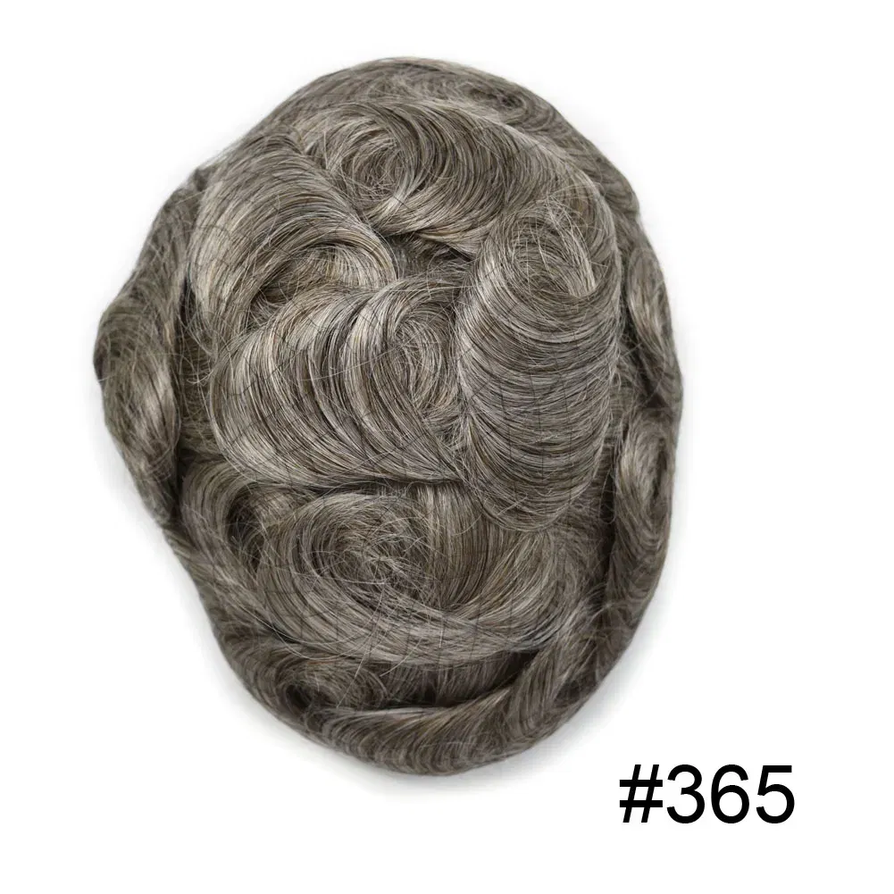 Toupee Color: 365#, Toupee Density: 90%, Length: 6 inches, Ships From: CHINA, Toupee Size: 8x10 - Men Toupee Hair Systems Ultra Thin Skin 0.06MM V-LOOP Capillary Prosthesis Invisible Hairline Real Human HairPieces Hair Units