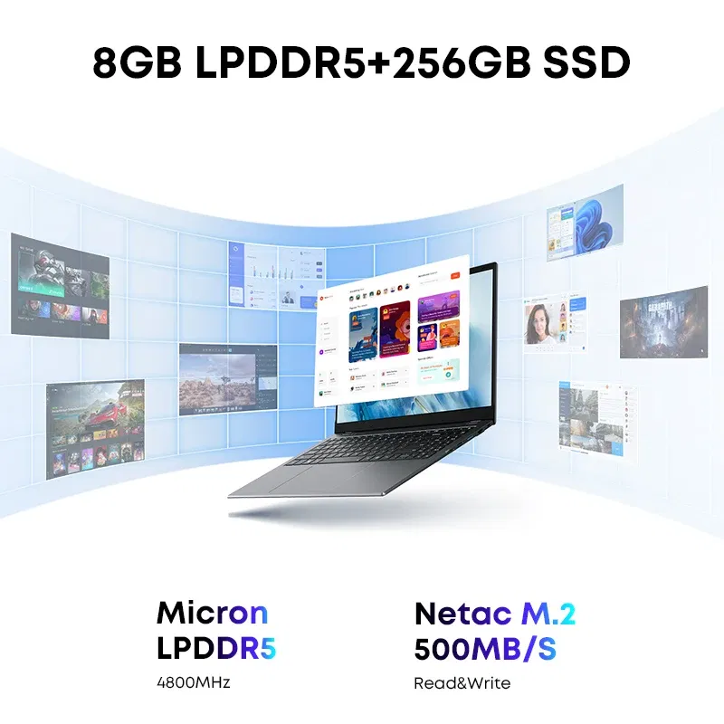 Color: Other, Ships From: CHINA - To GemiBook Plus Laptop 15.6" Intel N100 Graphics for 12th Gen 1920*1080P 16GB RAM 512GB SSD With Cooling Fan Windows 11