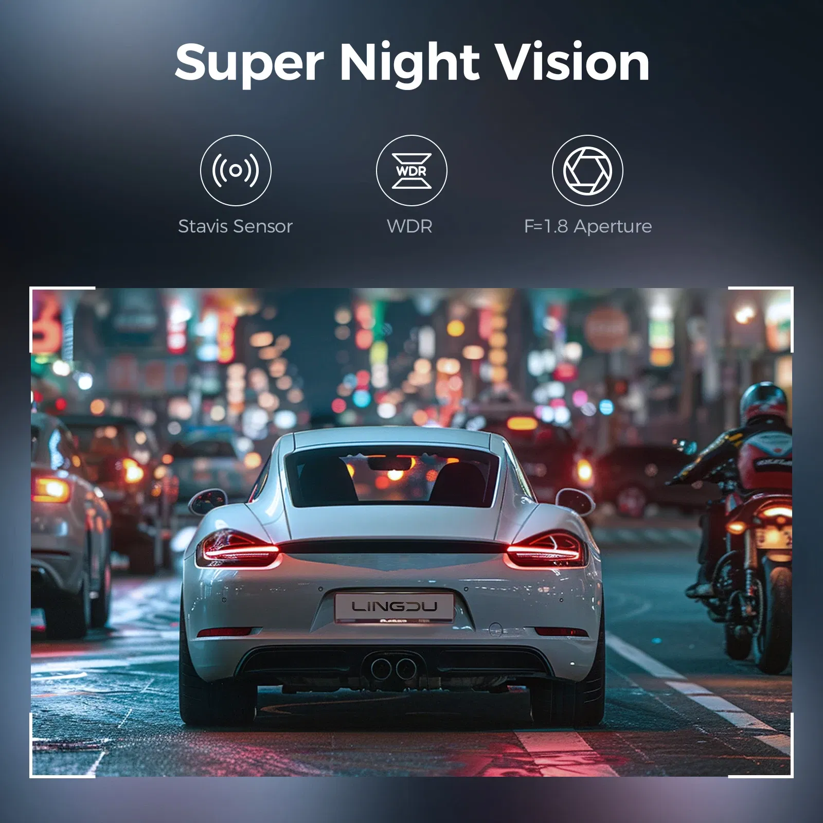 Color Name: black, Ships From: CHINA, Sd Card Memory: 8g - LINGDU D100 2.5K Dash Cam Front MINI Dash Camera for Cars Voice Control WDR Car DVR Parking Mode Built-in GPS WiFi  Night Vision