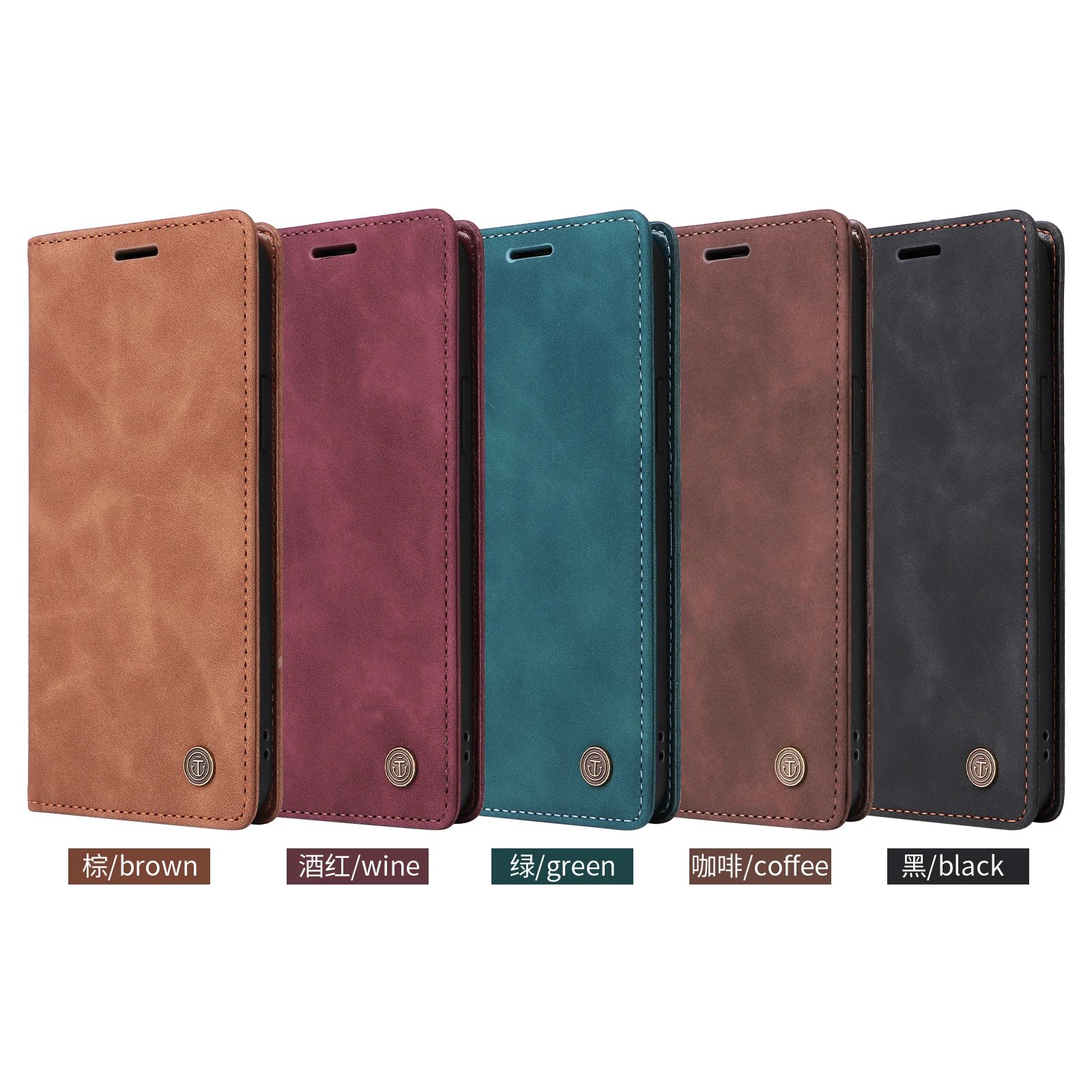 Color: Beige, Material: Canvas - Leather Wallet Case For Samsung Galaxy A15 A05 A14 A24 A34 A54 A13 A23 A33 A53 A73 A52 A32 A22 A12 A72 A03S A04S Flip Book Cover