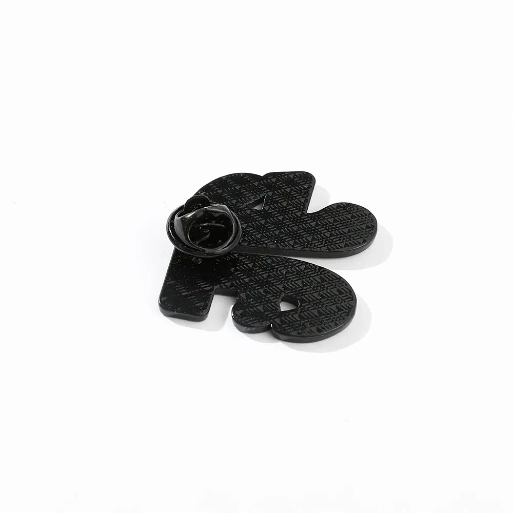 Mathematical Symbol Letters Metal Enamel Pin Badge Brooch Simple Black White Jewelry Accessories Gift for Teacher Student